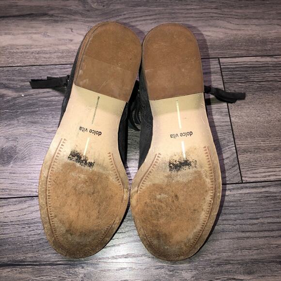 Dolce Vita gray suede heeled booties 7 - Picture 5 of 5